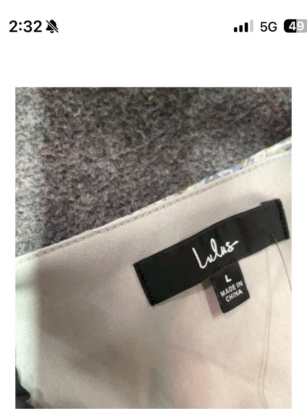 Lulu's Maxi Dress in Light Beige and Black Label